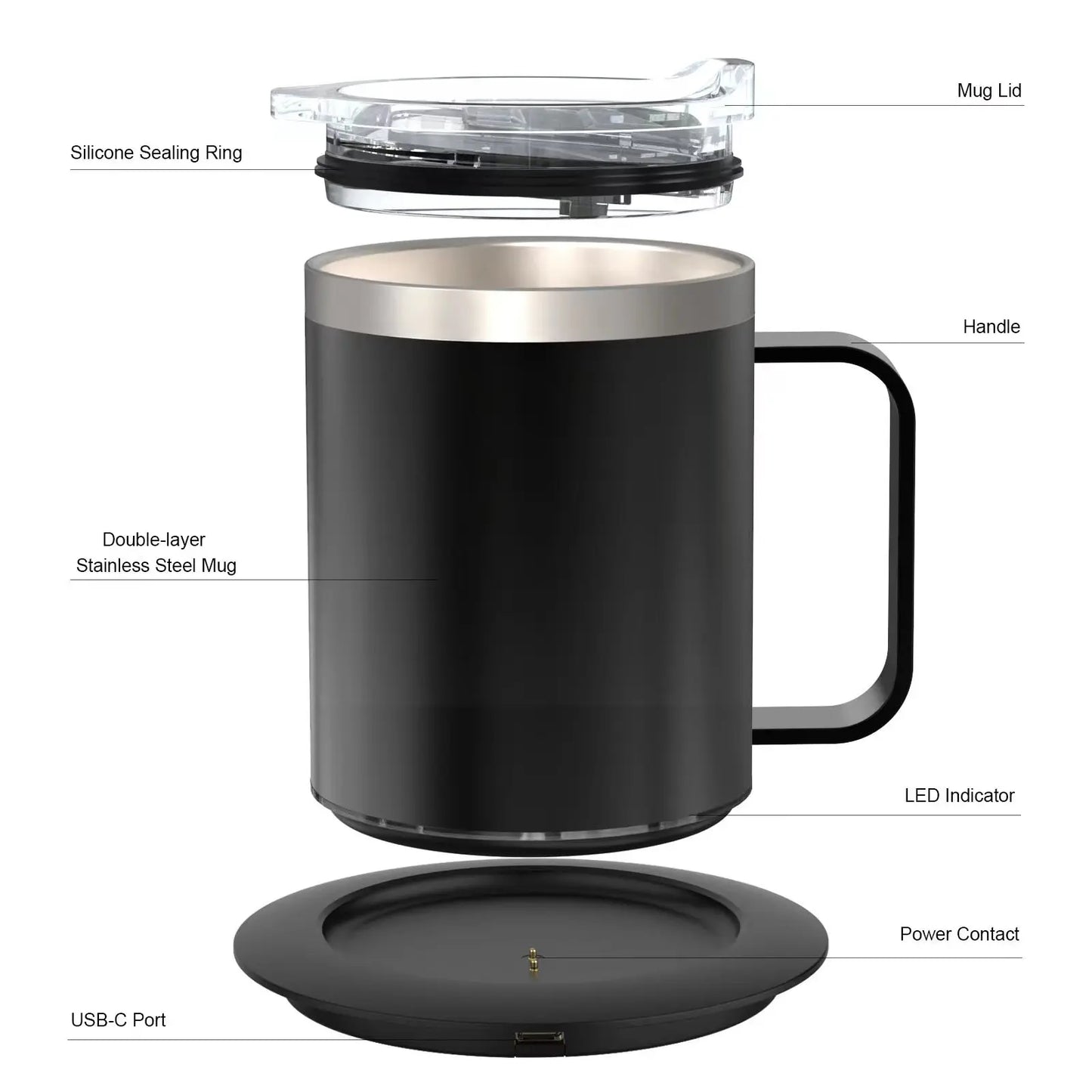 electric coffee mug with usb